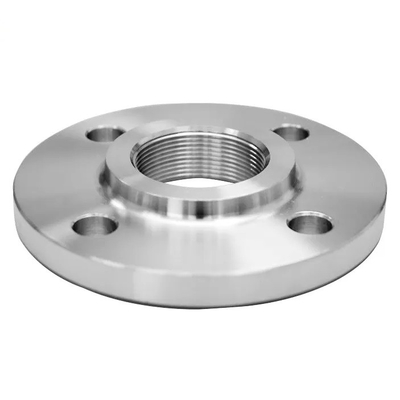 ASME B16.5 تزوير A105N وجه مرتفع الكربون الصلب NPT / BSPT شفة مترابطة