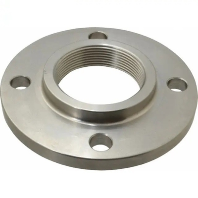 ASME B16.5 تزوير A105N وجه مرتفع الكربون الصلب NPT / BSPT شفة مترابطة